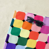 Rainbow Optical Illusion Bright Pillow Funky Strandtuch (Beispiel)