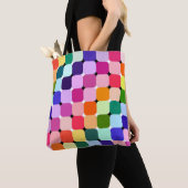 Rainbow Optical Illusion Bright Pillow Funky Tasche (Von Nahem)