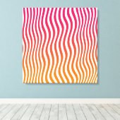 Rainbow Optische Streifen Leinwanddruck (Insitu (Holzboden))