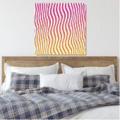 Rainbow Optische Streifen Leinwanddruck (Insitu (Schlafzimmer))