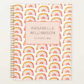 Rainbow orange boho planer (Vorderseite)