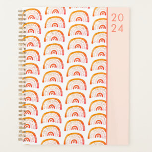 Rainbow orange boho planer