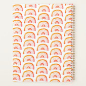 Rainbow orange boho planer (Rückseite)