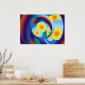 Rainbow Orbs Poster (Küche)