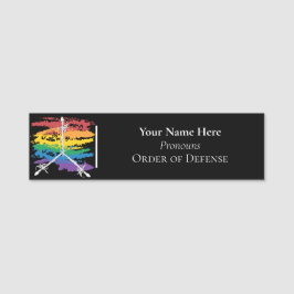 Rainbow Order of Defense Name Tag Namensschild