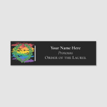 Rainbow Order of the Laurel Name Tag