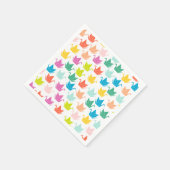 Rainbow Origami Crane Paper Napkins Serviette (Ecke)