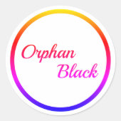 Rainbow Orphan Black Sticker (Vorderseite)