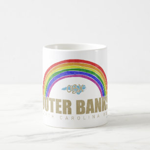 Rainbow Outer Banks OBX North Carolina USA Vintag Kaffeetasse