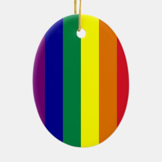 Rainbow Oval Ornament (Hinten)