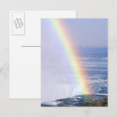 Rainbow Over Niagara Falls, New York Postkarte (Vorne/Hinten)