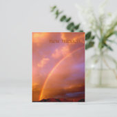 Rainbow Over the Ortiz Mountains Postkarte (Stehend Vorderseite)