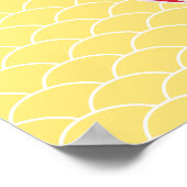 Rainbow Owl Art Girls Room Poster (Ecke)