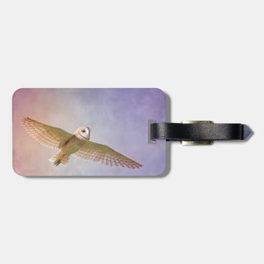 Rainbow Owl Gepäckstück Gepäckanhänger (Rückseite horizontal)