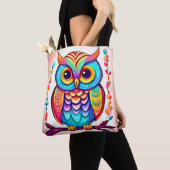 Rainbow Owl Perle Kunst Tasche (Von Nahem)