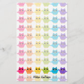 Rainbow Owls Briefpapier (Vorderseite)
