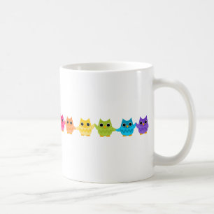 Rainbow Owls Kaffeetasse