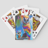 Rainbow Owls Perch Niedlichen Name Kinder Spiele Spielkarten (Rückseite)