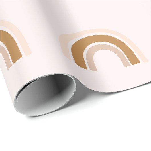 Rainbow-Packpapier-Geschenkpapier in rosa Geschenkpapier (Rolleneckpunkt)
