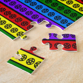 Rainbow Pagan Pentagramme Puzzle (Seite)