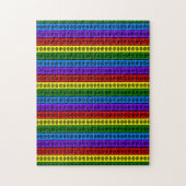 Rainbow Pagan Pentagramme Puzzle (Vertikal)