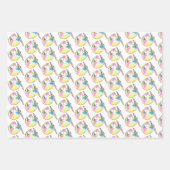 Rainbow Paint and Sip Birthday Party Geschenkpapier Set (Vorderseite 2)