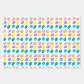 Rainbow Paint and Sip Birthday Party Geschenkpapier Set (Vorderseite)