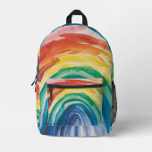 Rainbow Paint Bedruckter Rucksack (Vorderseite)