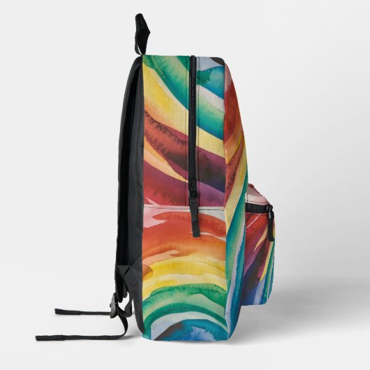 Rainbow Paint Bedruckter Rucksack (Links)