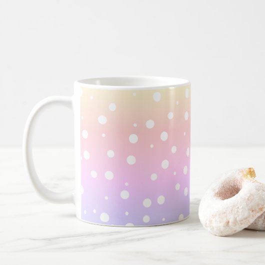 Rainbow Paint Bubble Coffee Tasse (Mit Donut)