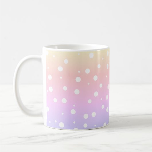 Rainbow Paint Bubble Coffee Tasse (Links)