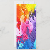 Rainbow Paint Menu Einladung (Rückseite)