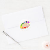 Rainbow Paint Palette Art Stickers (Umschlag)