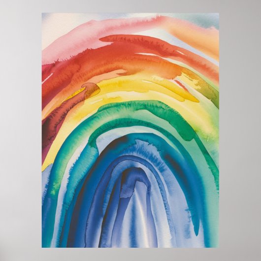 Rainbow Paint Poster (Vorne)