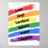 Rainbow Paint Poster (Vorne)