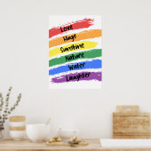 Rainbow Paint Poster (Küche)