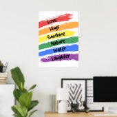 Rainbow Paint Poster (Heimbüro)