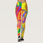 Rainbow Paint Pouring Leggings (Rückseite)