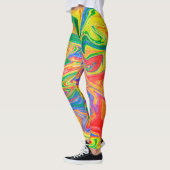 Rainbow Paint Pouring Leggings (Links)