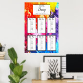 Rainbow Paint Seekarte Poster (Heimbüro)