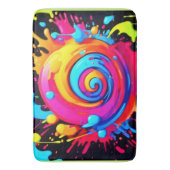 Rainbow Paint Splash Badematte (Vorderseite Vertikal)