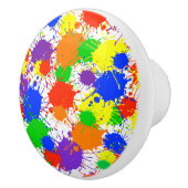 Rainbow Paint Splash Drawer Pull Keramik Knobs Keramikknauf (Rechts)