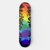 RAINBOW PAINT SPLASH GRAFFITTI SKATEBOARD (Vorderseite)