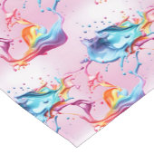 Rainbow Paint Splash Kurzer Tischläufer (Ecke)