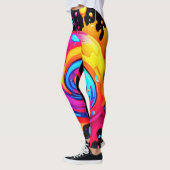 Rainbow Paint Splash Leggings (Links)