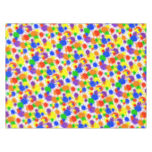 Rainbow Paint Splash Party Tablette Tischdecke (Vorderseite (Horizontal))