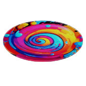 Rainbow Paint Splash Schneidebrett (Ecke)