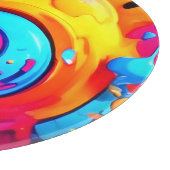 Rainbow Paint Splash Schneidebrett (Ecke)