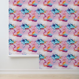 Rainbow Paint Splash Tapete