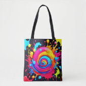 Rainbow Paint Splash Tasche (Vorderseite)
